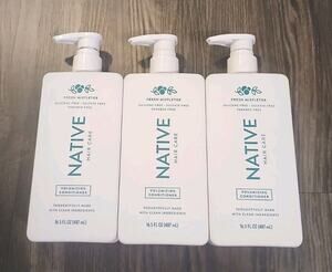 3-Pack Native Hair Care Volumizing Conditioner 16.5 fl. oz. - Fresh Mistletoe